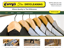 Tablet Screenshot of corryscleaning.com